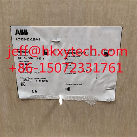 ABB ACS510_01_125A_4 3ABD00019055_D Frequency Converter 125A IP21 ...